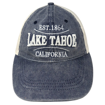 Lake Tahoe California Est. 1864 Strapback Hat Blue OS Adjustable Lucky 7 USA