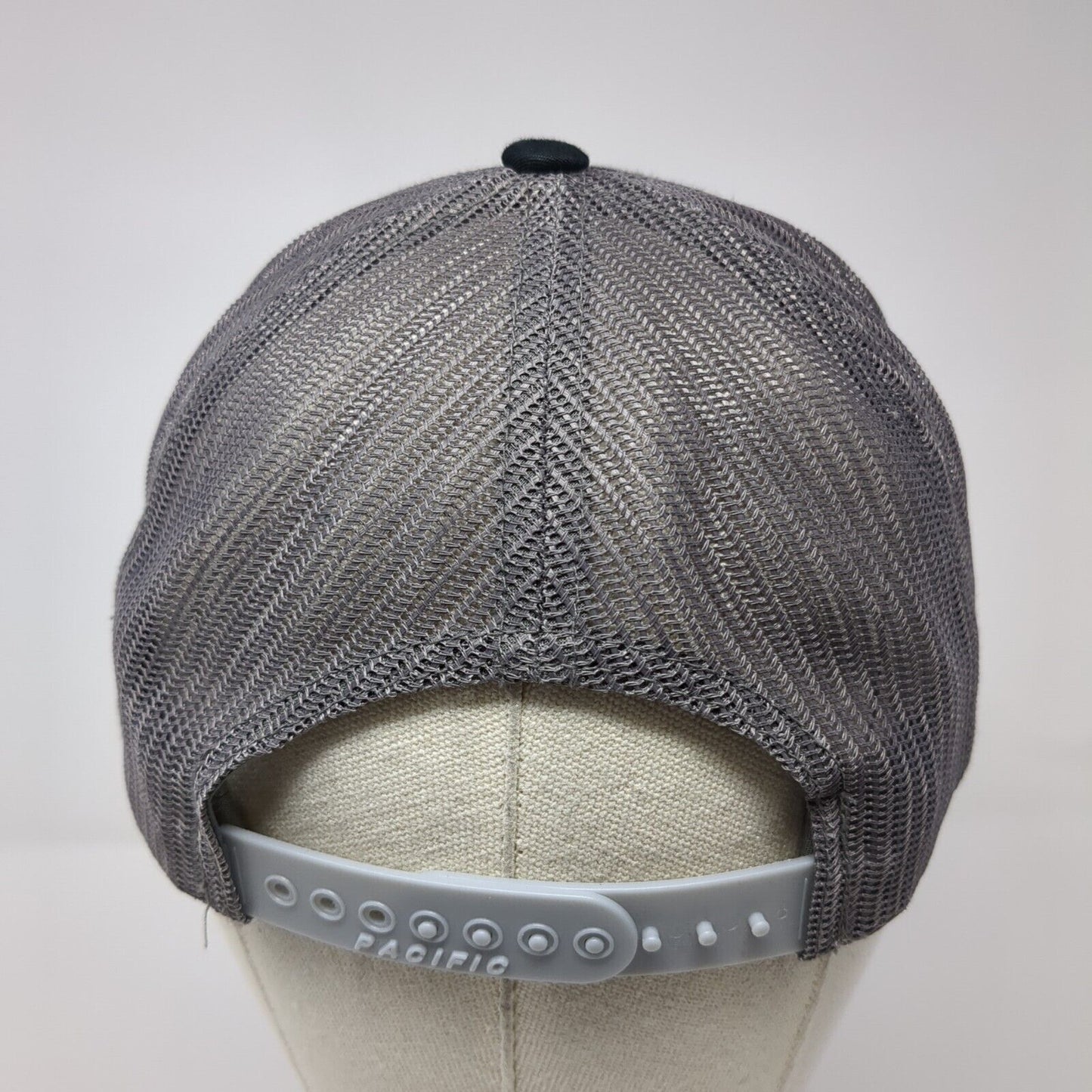 Ski Idaho Brundage Snapback Trucker Hat Black One Size Mesh Back