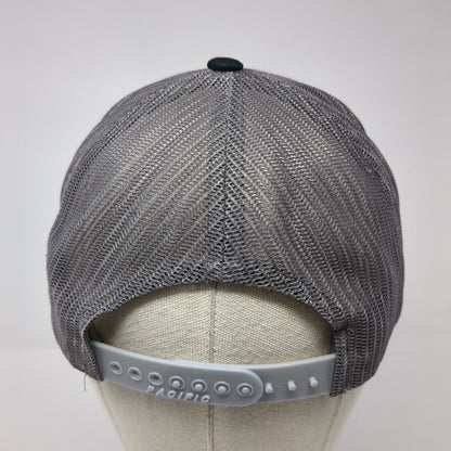 Ski Idaho Brundage Snapback Trucker Hat Black One Size Mesh Back