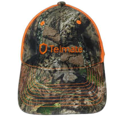 Outdoor Cap Baseball Cap Green Orange Camo One Size Mesh Telmate Shield Hat