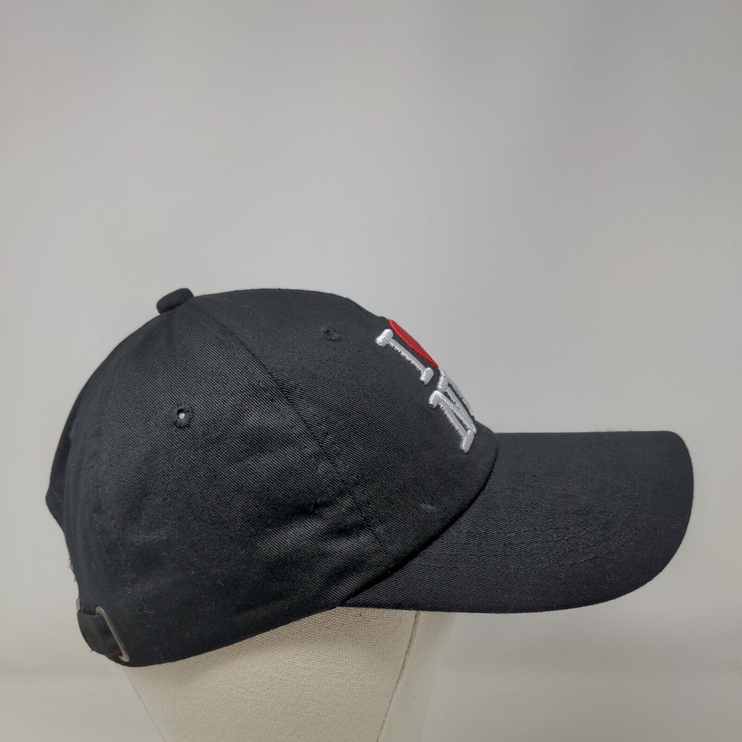 I Love NY Slideback Hat Black OSFA Embroidered Adjustable 6 Panel