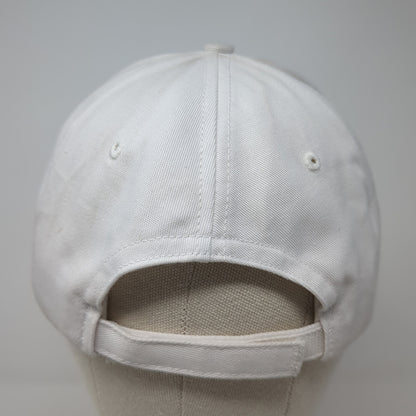 Made In America Strapback Baseball Cap White OS Adjustable Patriotic Unionwear