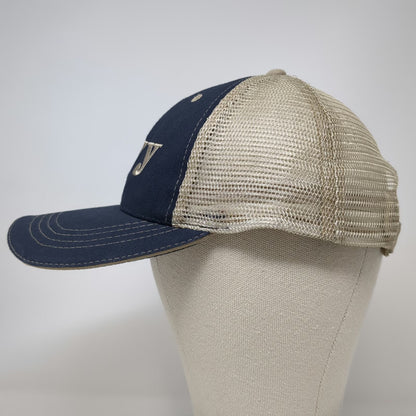 Cobra Baseball Cap Blue One Size Mesh Back Strapback Embroidered GWY Hat Stitch