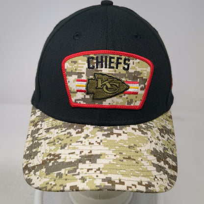 Kansas City Chiefs NFL New Era Cap Black Red L Salute Service Digital Camo Flag