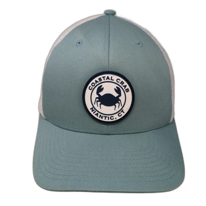 YOU KNOW. Trucker Hat Blue One Size Coastal Crab Niantic CT Mesh Back Snapback