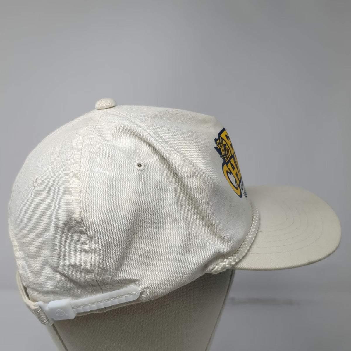 Headwear II 5 Panel White Hat OSFM Snapback El Charro Mexican Food Rope Green