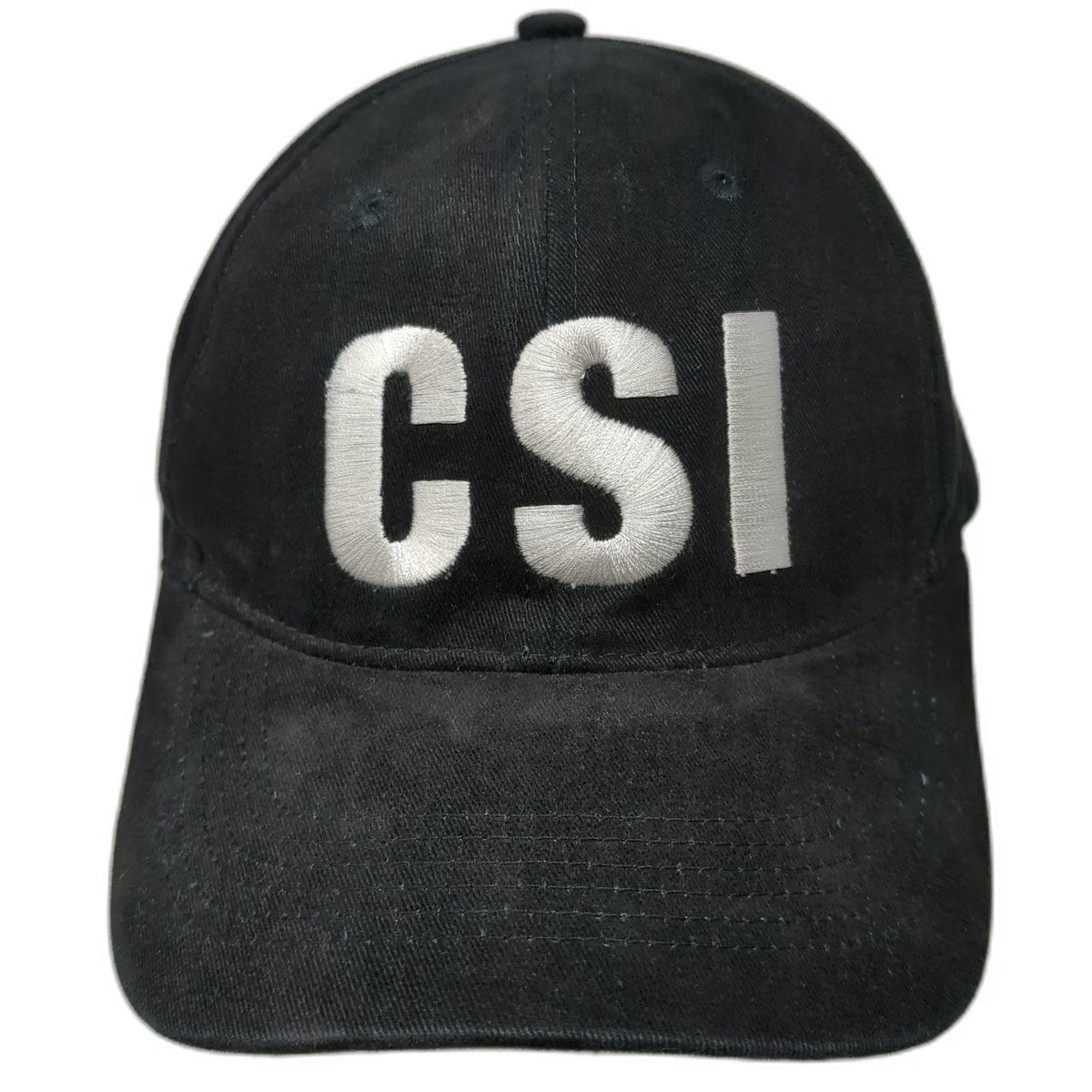 Rothco CSI Black White Baseball Cap One Size Adjustable Cotton Hat Embroidered