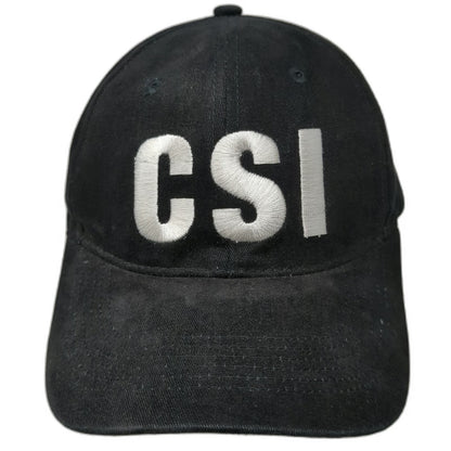 Rothco CSI Black White Baseball Cap One Size Adjustable Cotton Hat Embroidered
