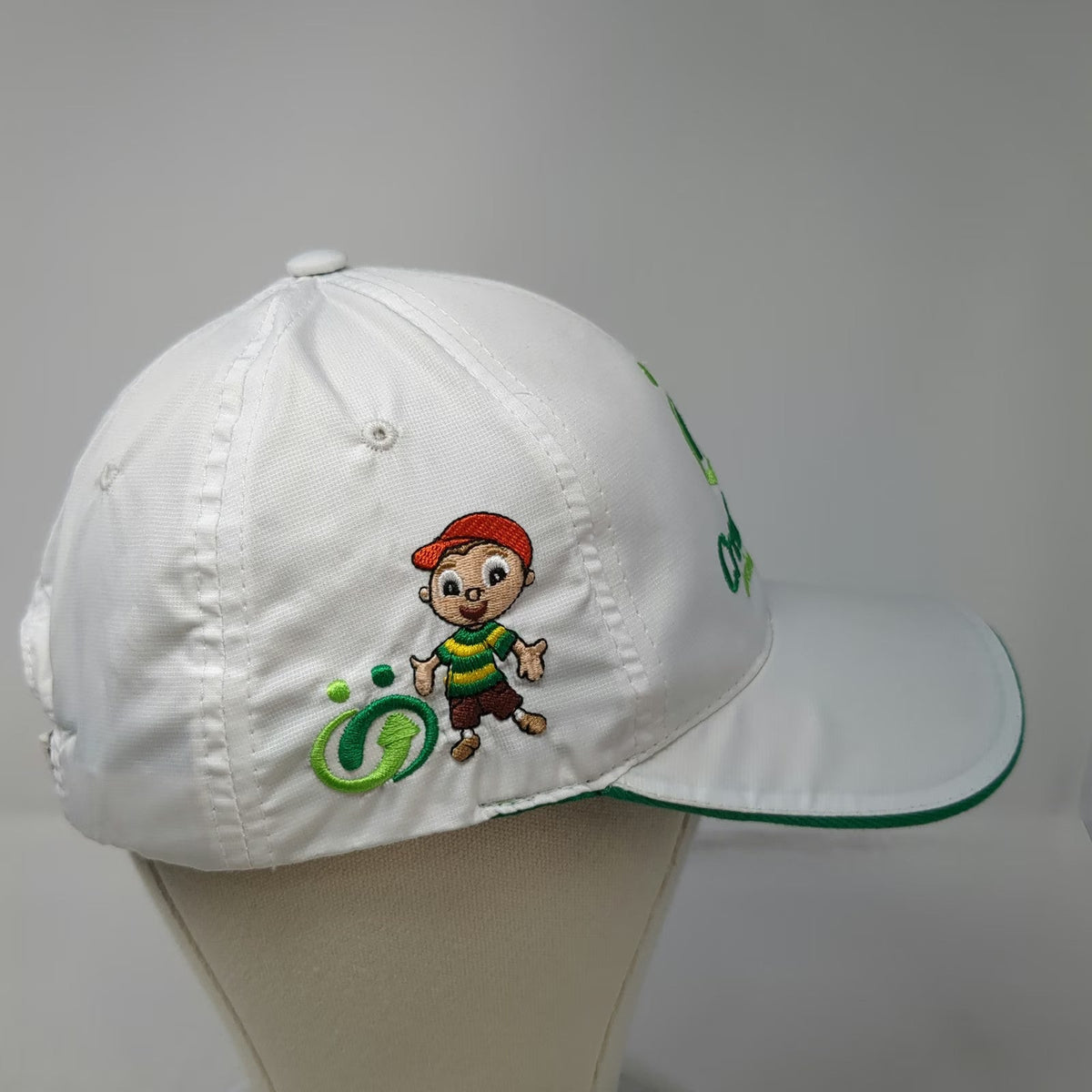 Sun Shine Baseball Cap White One Size Crediservir Embroidered Logo Slideback Hat