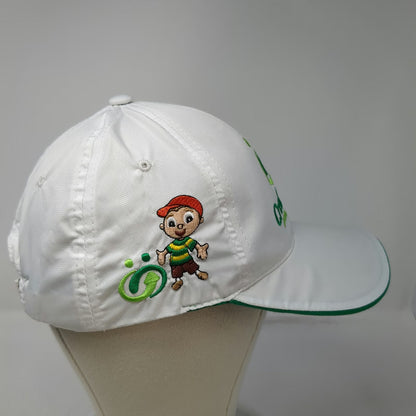 Sun Shine Baseball Cap White One Size Crediservir Embroidered Logo Slideback Hat