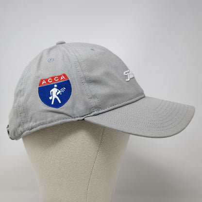 Titleist Baseball Cap Gray OSFM Golf ACCA The Launch Embroidered Slideback Hat