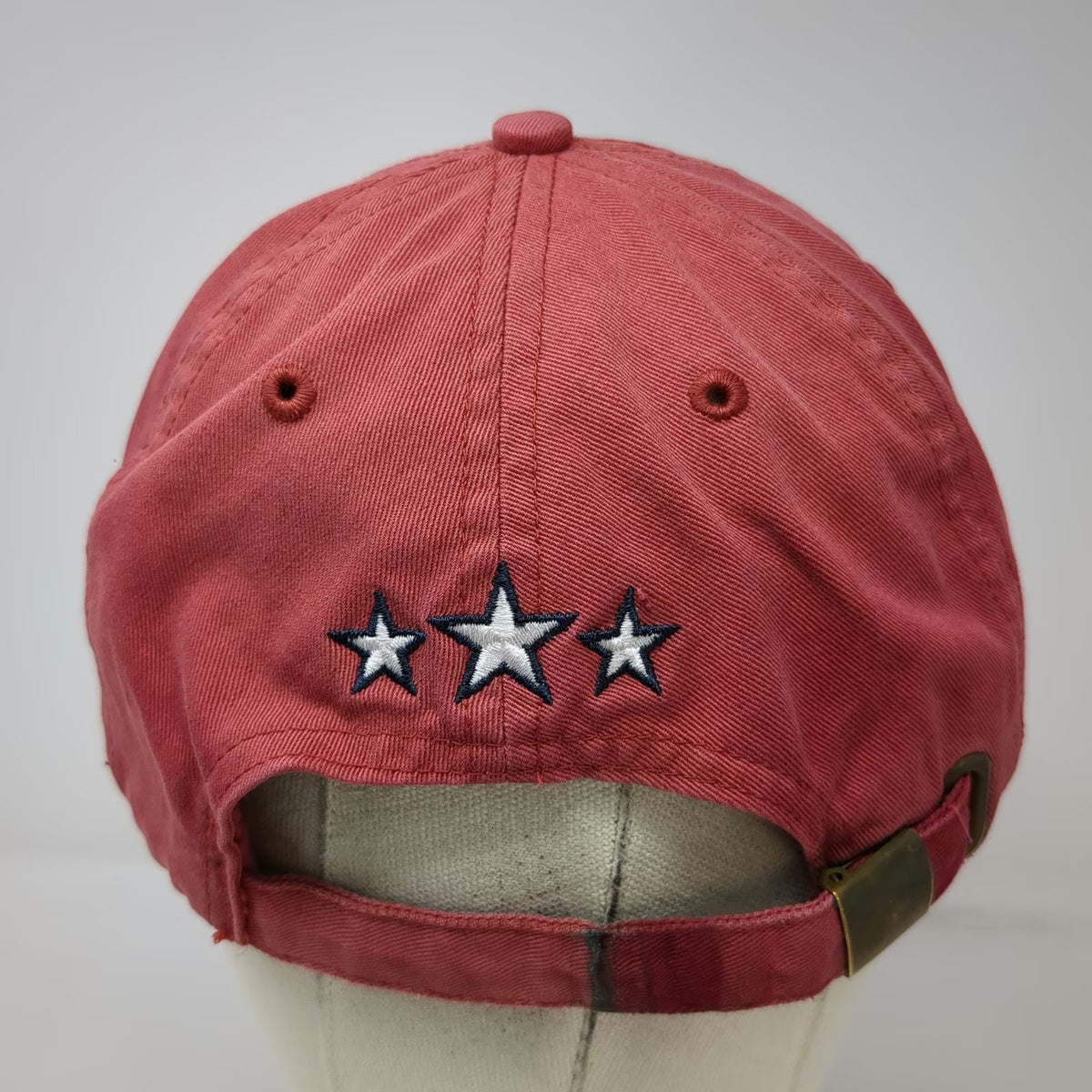 Sonoma Baseball Cap Red One Size USA Stars Strapback Cotton Distressed Hat