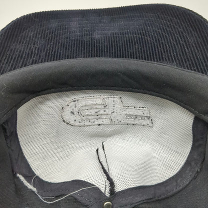 Tonkin Inc. 5 Panel Black Hat One Size Corduroy Rope CF Snapback Cotton Logo Cap