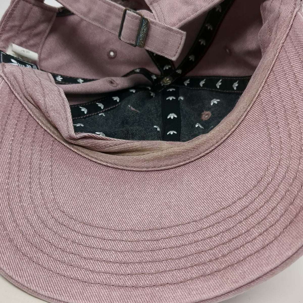 Adidas Baseball Cap Pink One Size Slideback Trefoil Logo Cotton Adjustable Hat