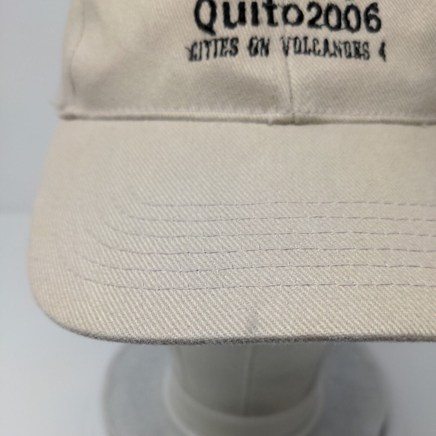 Quito 2006 Cities On Volcanoes 4 Strapback Hat Tan OSFA Embroidered