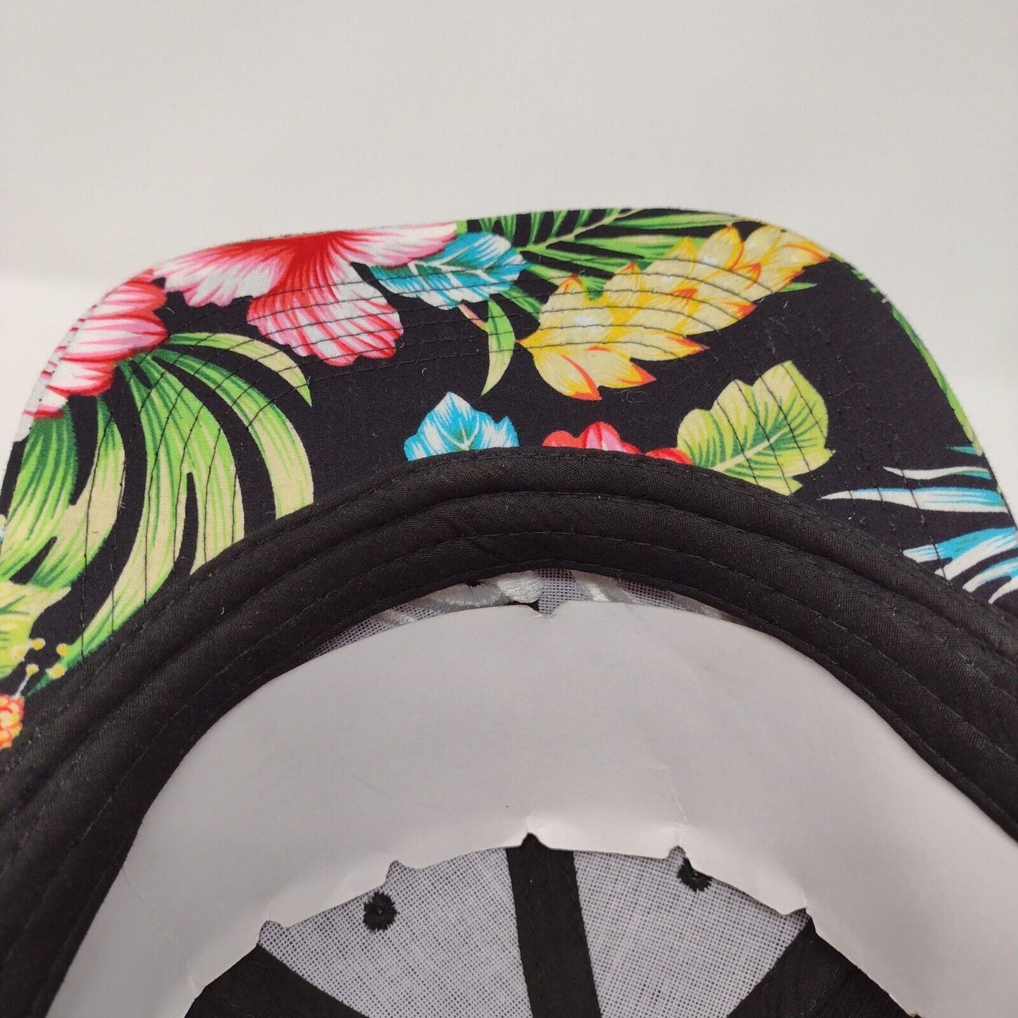Cali Snapback Hat Multi OSFA Adjustable Floral Hawaiian Embroidered