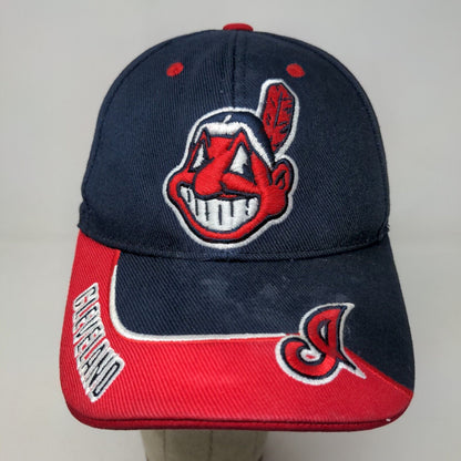 Fan Favorite Men's Strapback Hat Blue Red OSFA Embroidered Cleveland Indians