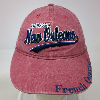 Lucky 7 Baseball Cap Red Blue White One Size New Orleans Louisiana Strapback Hat