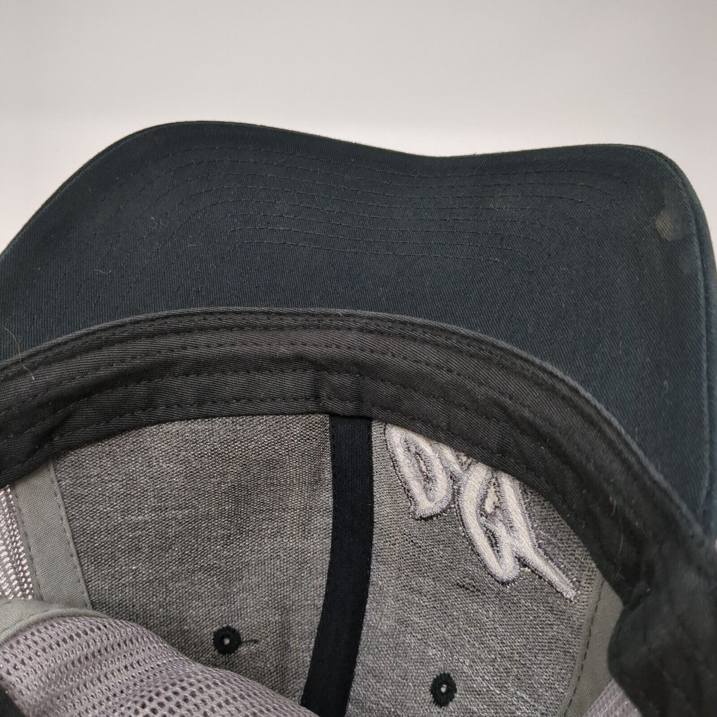 OST Snapback 112 Trucker Hat Black One Size Adjustable Mesh Back Richardson