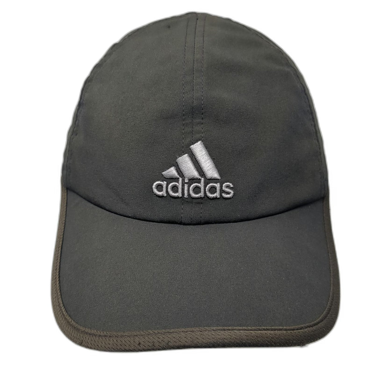 Adidas Baseball Cap Black One Size Climalite Strapback Embroidered Logo Hat