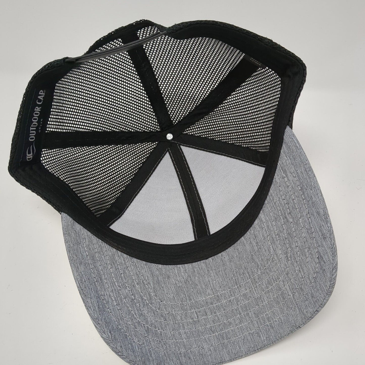 Sasquatch Bigfoot Snapback Trucker Hat Gray OS Adjustable Mesh Back Outdoor Cap