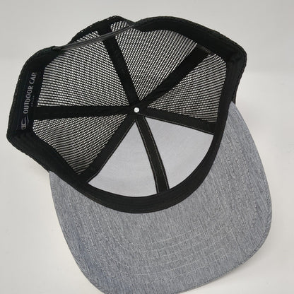 Sasquatch Bigfoot Snapback Trucker Hat Gray OS Adjustable Mesh Back Outdoor Cap