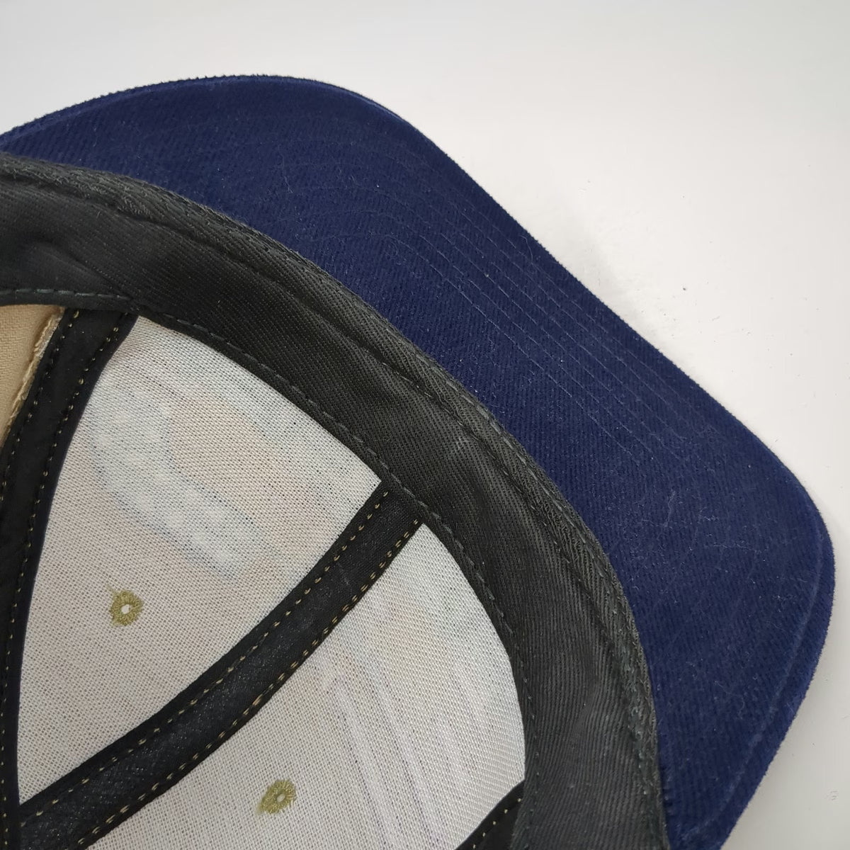 American Needle Snapback Hat Beige Blue Military C-17 Aircraft Flag USA Vintage