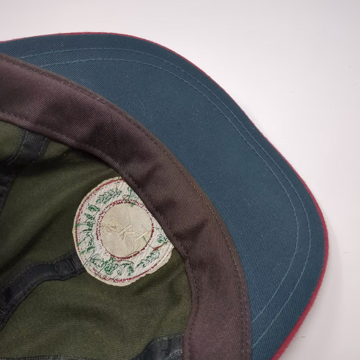 Second Skin Ellicottville Ski New York Cotton Cap Green Red OS Hat Union Made