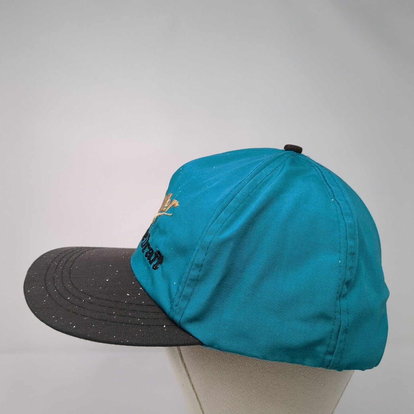 Miller Genuine Draft Snapback Trucker Hat Blue Black Embroidered Logo