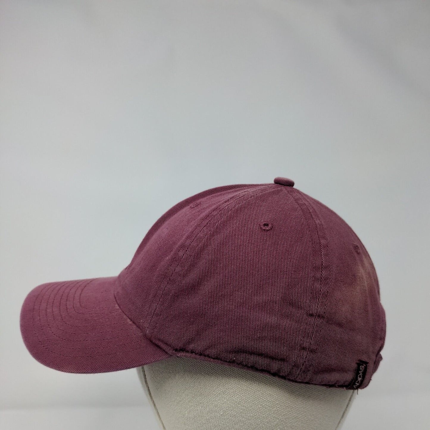 Adidas 3 Stripes Slideback Hat Red One Size Embroidered Aeroready