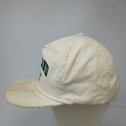 California Headwear Oakland Athletics MLB 5 Panel Beige Green Rope Hat Vintage