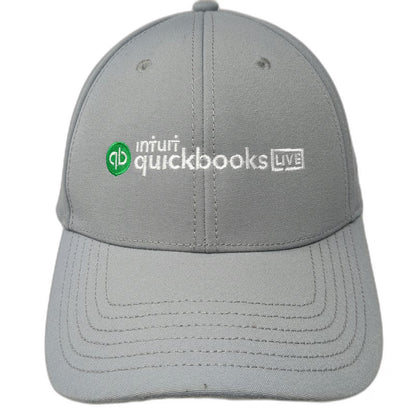 The North Face Baseball Cap Gray One Size Intuit Quickbooks Live Logo Hat Buckle