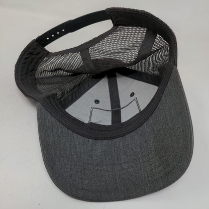 The North Face Snapback Mesh Back Trucker Hat Gray One Size 6 Panel