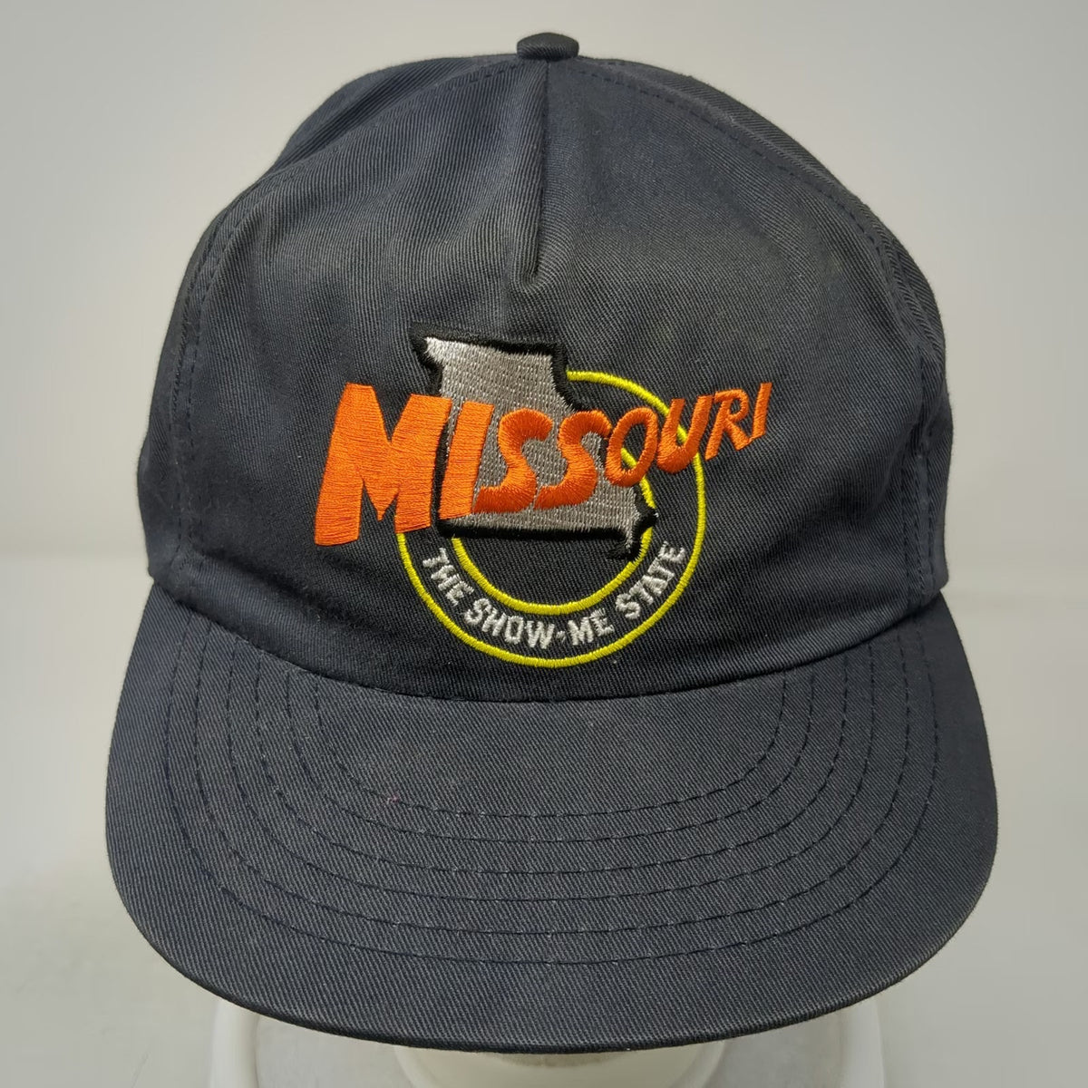 5 Panel Blue One Size Missouri Show-Me State Embroidered Snapback Graphic Hat