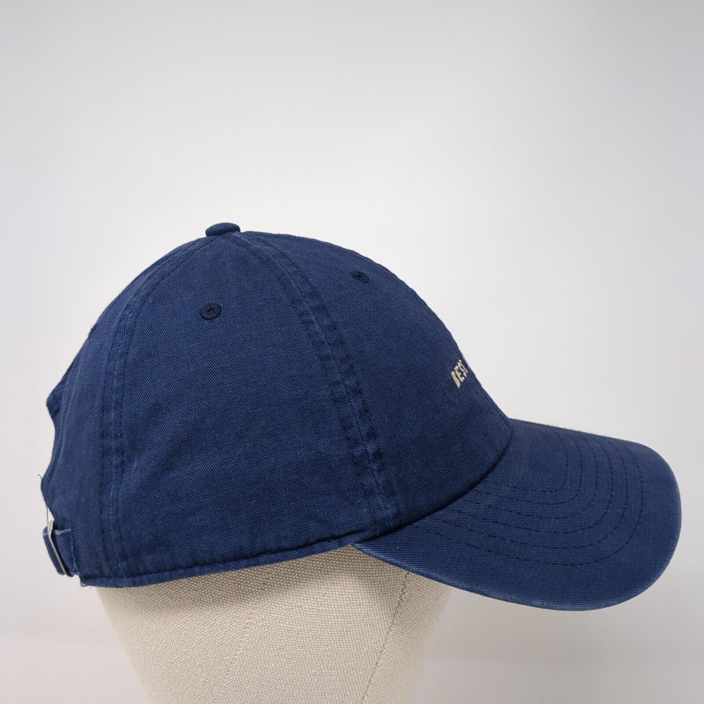 Best Dad Ever Slideback Hat Blue One Size Adjustable Embroidered Wembley