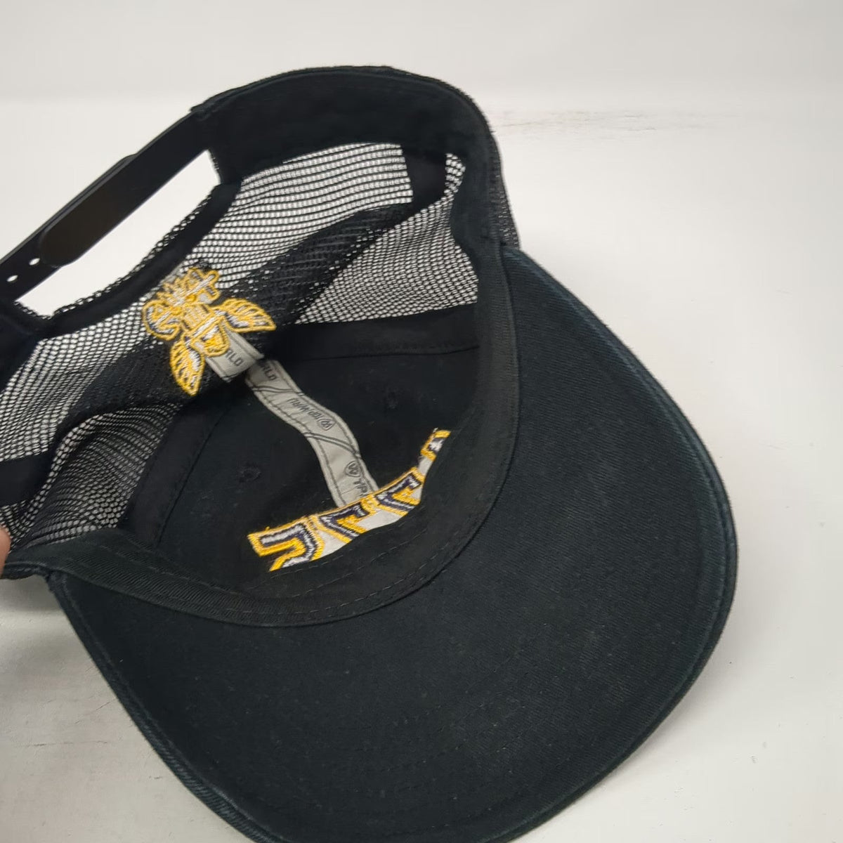 Top of the World Trucker Hat Black One Size 1775 US Navy Eagle Anchor Snapback