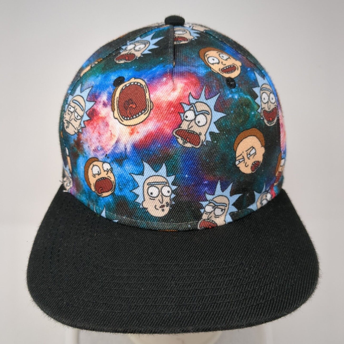 Rick And Morty Adult Swim Snapback Hat Multicolor One Size Adjustable 6 Panel