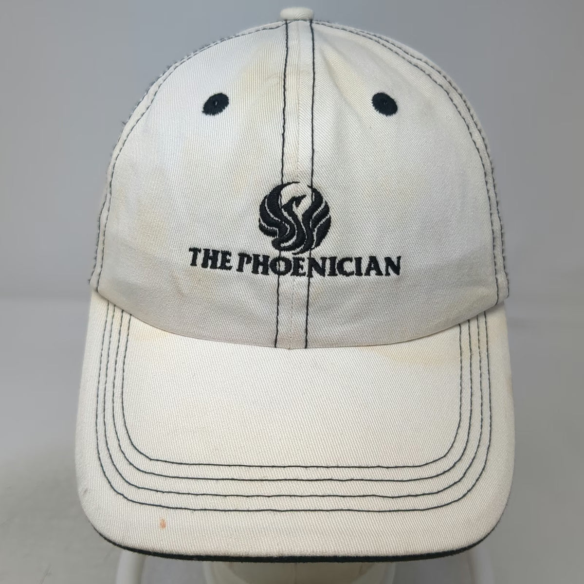 Troon Golf Baseball Cap White One Size The Phoenician Phoenix Logo Contrast Hat