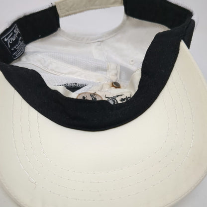 Town Talk Baseball Cap White One Size Nylon Mesh The Witch Graphic Strapback Hat