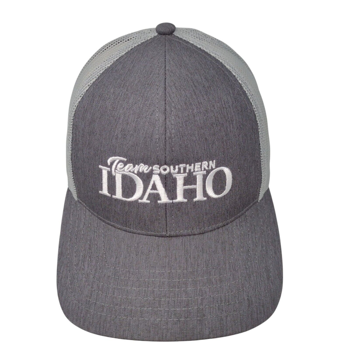 Team Southern Idaho Snapback Trucker Hat Gray OSFA Mesh Back Embroidered
