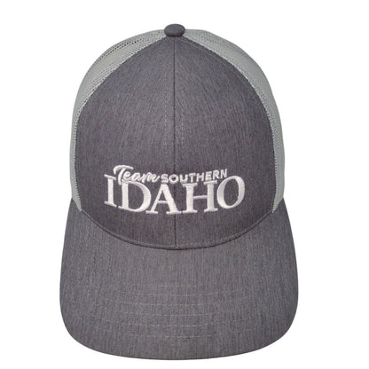 Team Southern Idaho Snapback Trucker Hat Gray OSFA Mesh Back Embroidered