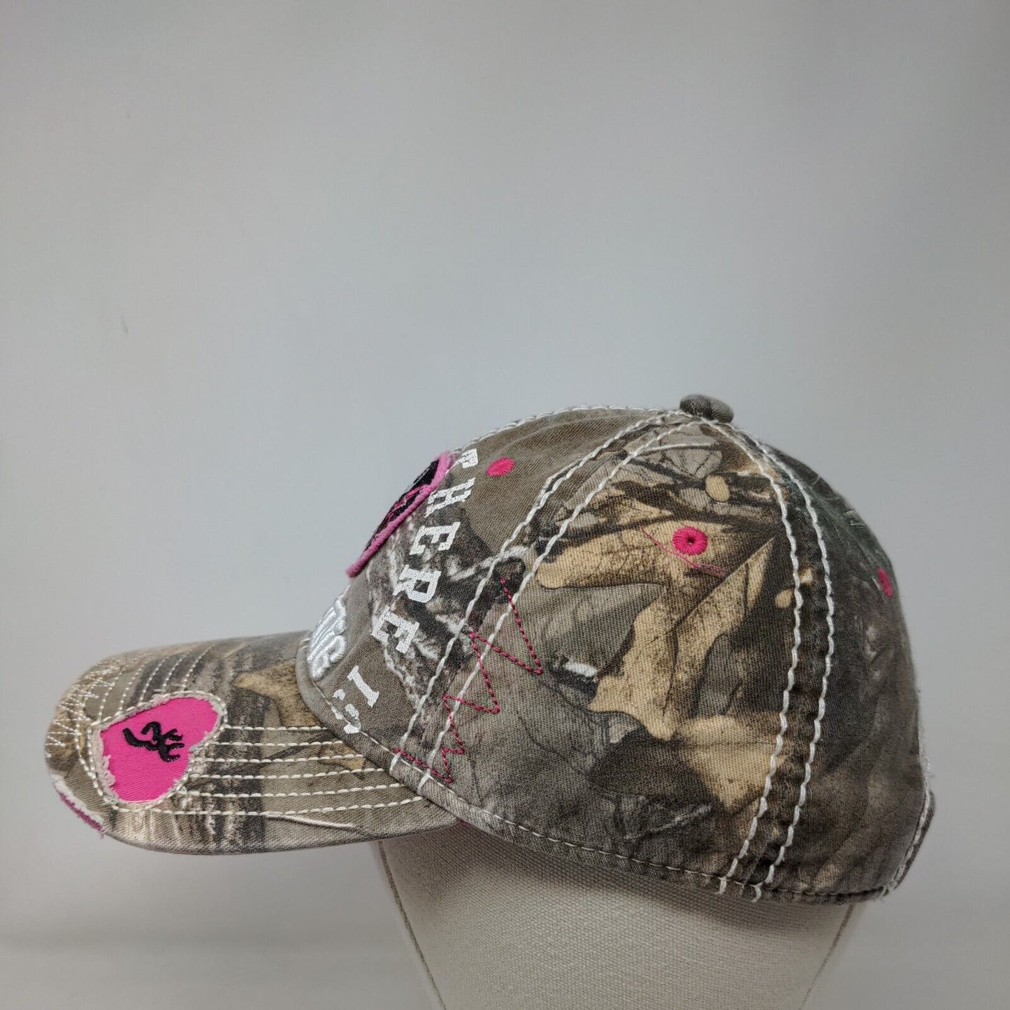 Browning The Best There Is Strapback Hat Camouflage OSFA Vent Holes