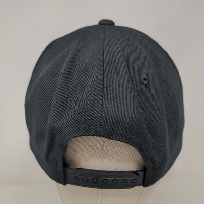 Suforia Snapback Hat Black One Size Embroidered 6 Panel Yupoong