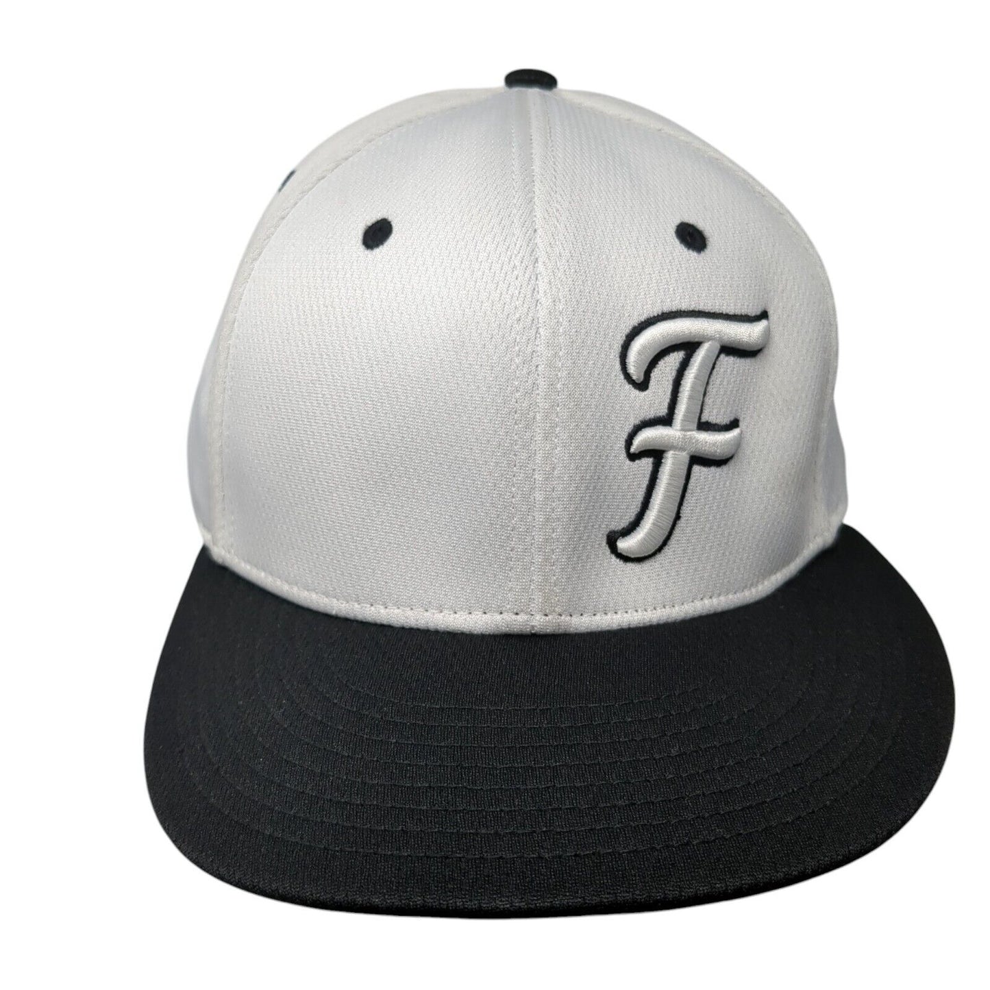 Letter F Established 2007 Fitted Hat White L-XL Richardson Dryve 6 Panel