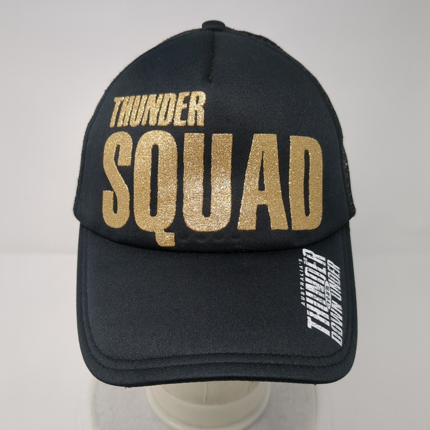 Thunder Squad Snapback Trucker Hat Black OSFA Mesh Back Adjustable