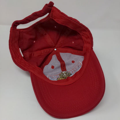Bubba Gump Shrimp Co. Strapback Hat Red OSFA Adjustable Embroidered