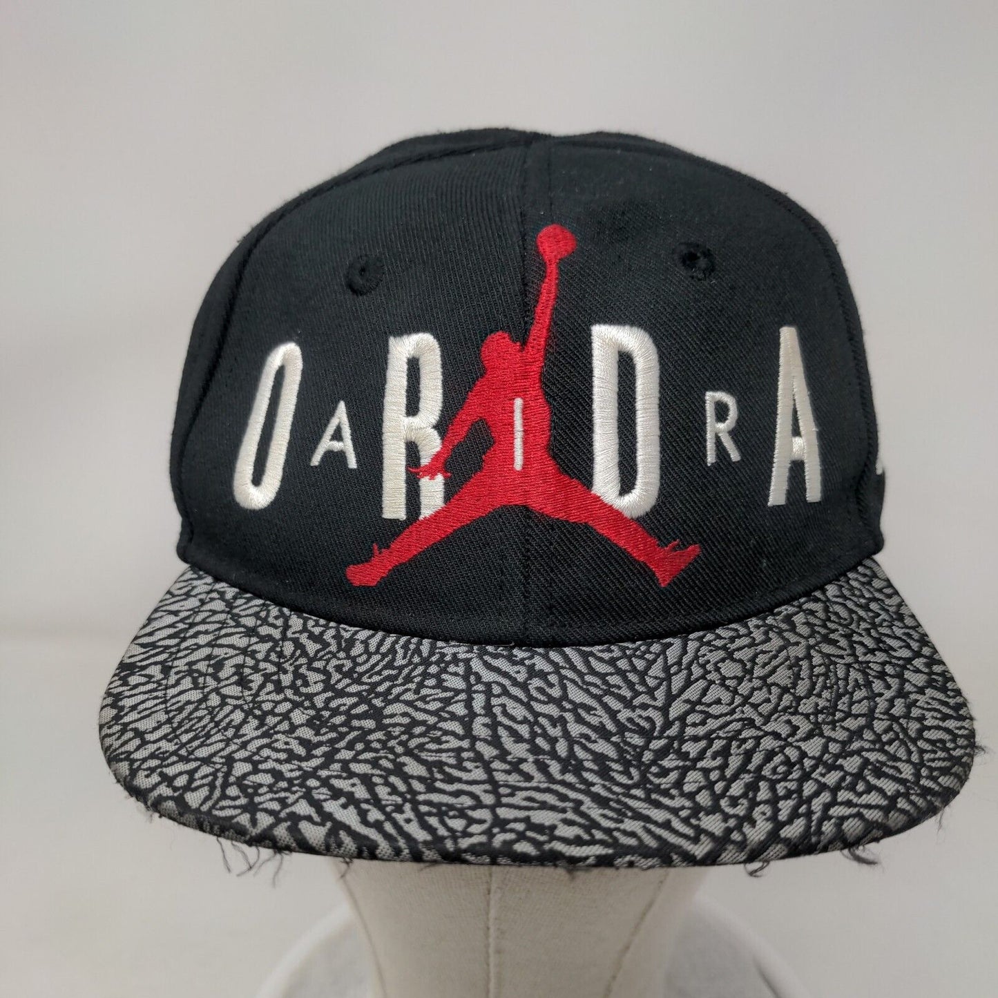 Nike Air Jordan Boy's Toddler Hat Black Embroidered Spell Out Jumpman Logo