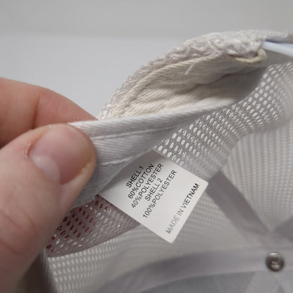 CED Snapback Trucker Hat Gray OS Adjustable Embroidered Mesh Back Richardson