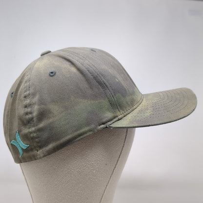 Hurley Fitted Hat Gray L-XL Embroidered Logo Flexfit Yupoong 6 Panel