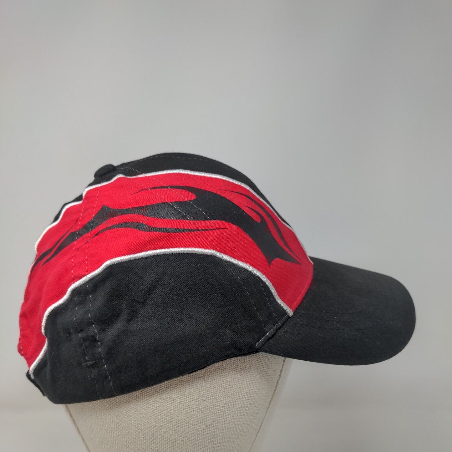 Snap-on Strapback Hat Black OS Adjustable Embroidered Wild Impact Marketing